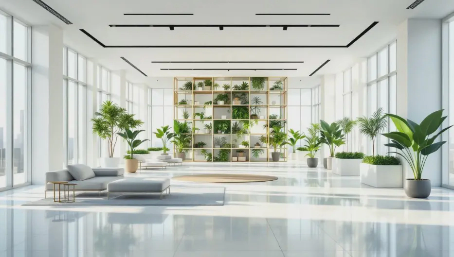 Landed house living room design with Reflective surfaces for better lighting